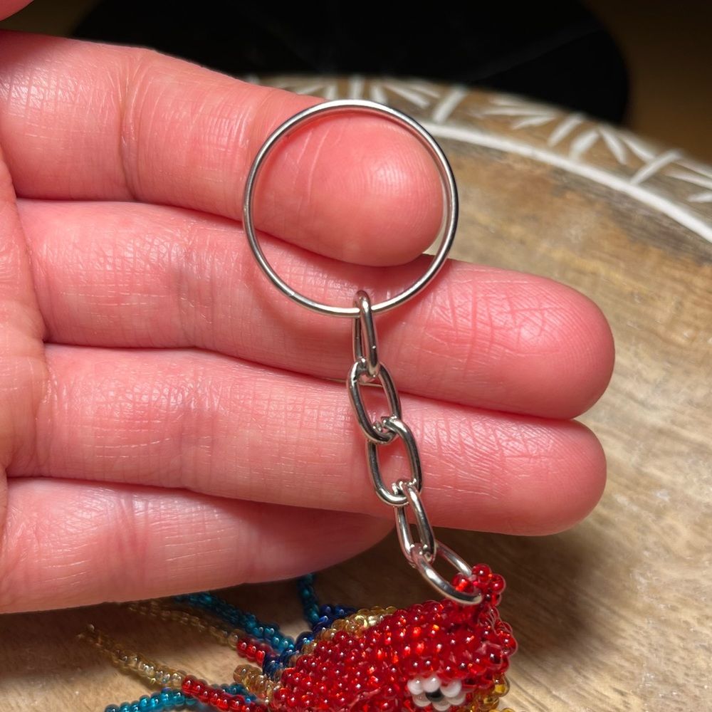 Handmade Beaded Parrot Bird Keychain - Picture 9 of 9